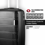 Travelwize Tourer PP 3Pc 4-wheel Spinner Luggage Set Black - Image 3
