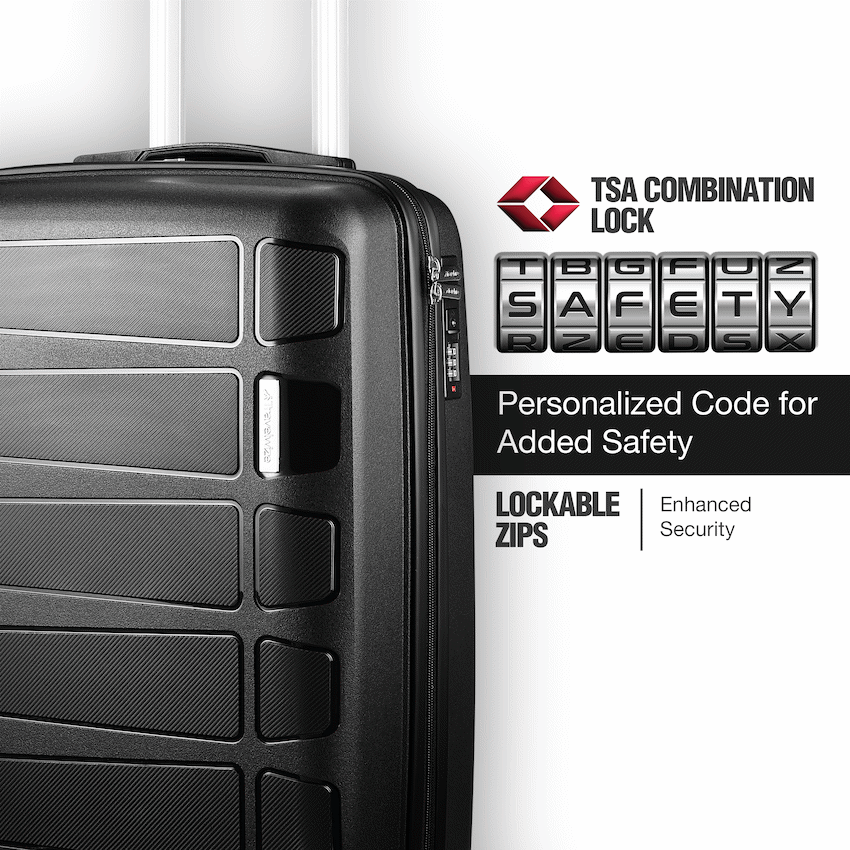 travelwize-tourer-pp-3pc-4-wheel-spinner-luggage-set-black-3 Travelwize Tourer PP 3Pc 4-wheel Spinner Luggage Set Black - Image 3