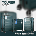 Travelwize Tourer PP 3Pc 4-wheel Spinner Luggage Set Petrol - Image 6