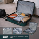 Travelwize Tourer PP 3Pc 4-wheel Spinner Luggage Set Petrol - Image 7