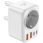 Volkano MultiVolt Series 2x USB-A + 2x USB-C adaptor SA Plug to multi travel socket 20Watt - Image 2