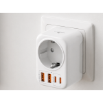 Volkano MultiVolt Series 2x USB-A + 2x USB-C adaptor SA Plug to multi travel socket 20Watt - Image 4