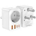 Volkano MultiVolt Series 2x USB-A + 2x USB-C adaptor SA Plug to multi travel socket 20Watt - Image 8
