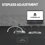 Volkano Pivot Multifunctional Swivel Adjustable Aluminium Laptop Stand - Image 3