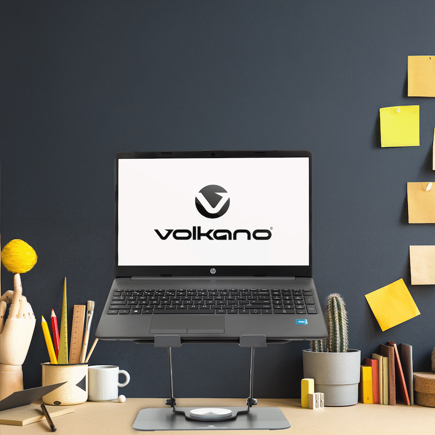 volkano-pivot-multifunctional-swivel-adjustable-aluminium-laptop-stand-4 Volkano Pivot Multifunctional Swivel Adjustable Aluminium Laptop Stand - Image 4
