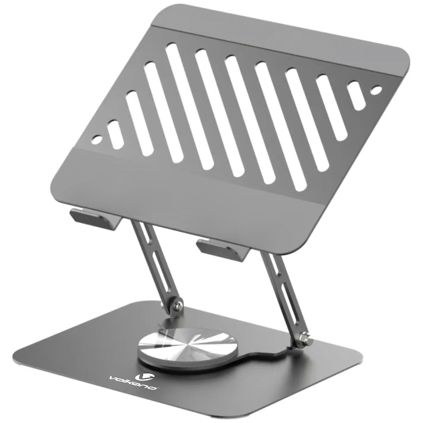 volkano-pivot-multifunctional-swivel-adjustable-aluminium-laptop-stand-6 Volkano Pivot Multifunctional Swivel Adjustable Aluminium Laptop Stand - Image 6